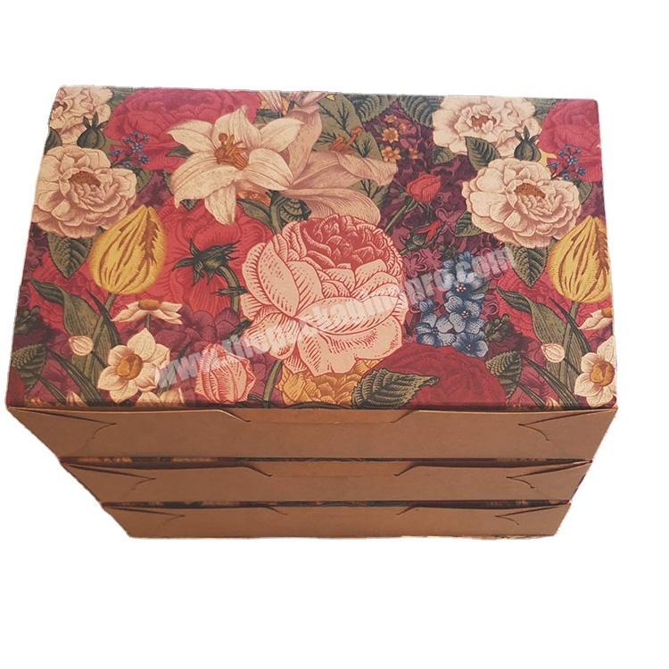 Kraft Paper Box Direct From Factory Kraft Paper Cake Carry Box Wedding In Birthday Paper Packaging