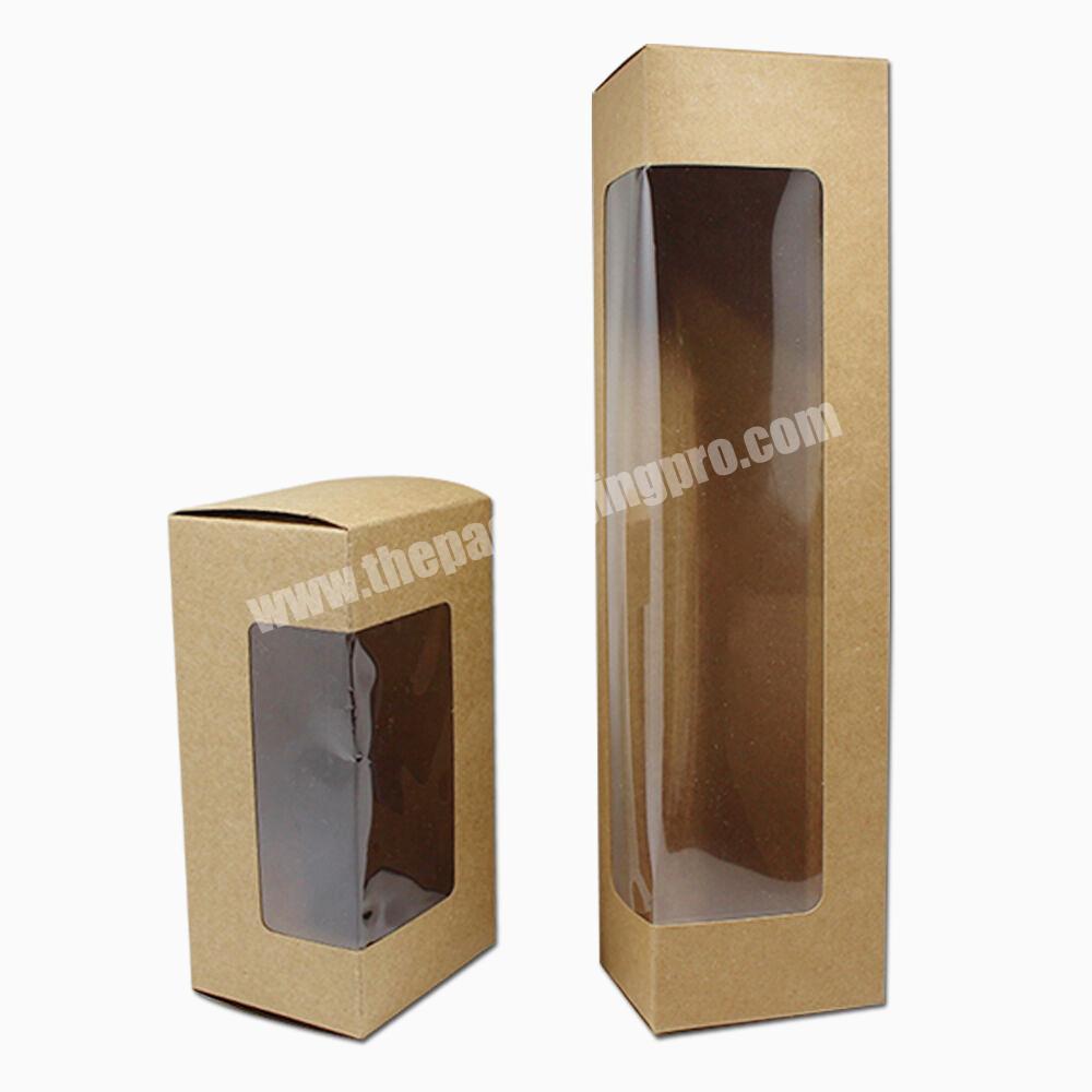 Kraft Paper Box Party Wedding Favor Gift Cake Bakery Packaging Box with Window