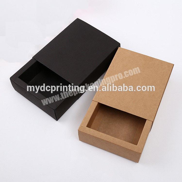 Kraft paper box slide open craft box