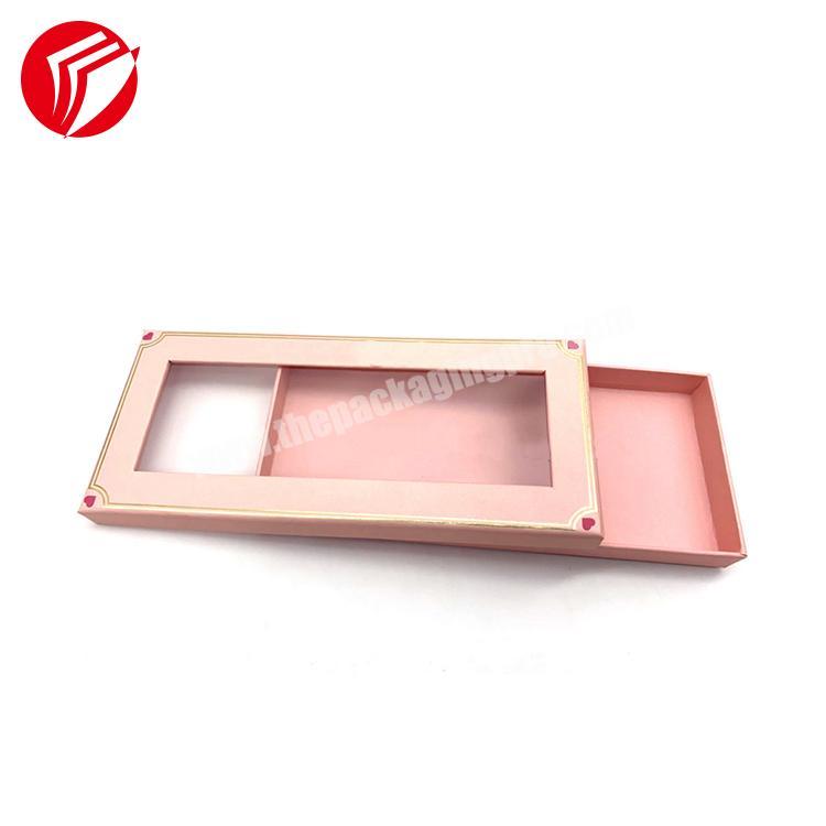 Kraft paper cake box with clear pvc window paper gift packaging boxes