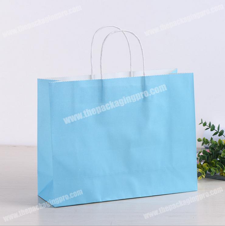 kraft paper carry shopping bag for clothes