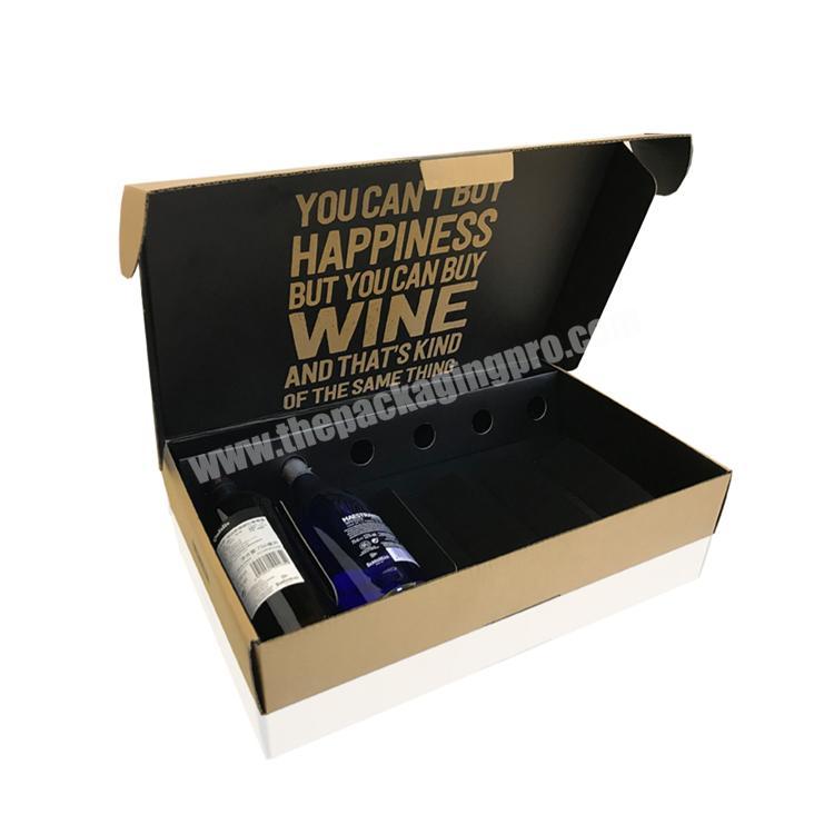 Kraft paper double wine box
