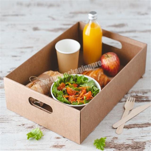 Kraft paper food packaging different size color logo packing paper newspaper with card insert