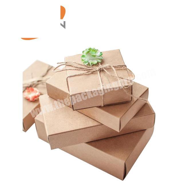 Kraft Paper Gift Packaging Boxes With Customized Size