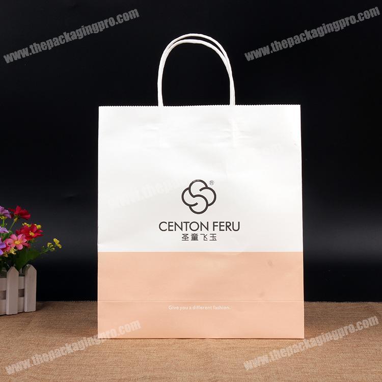 kraft paper handbag customized shopping bag custom tea gift bag wholesale