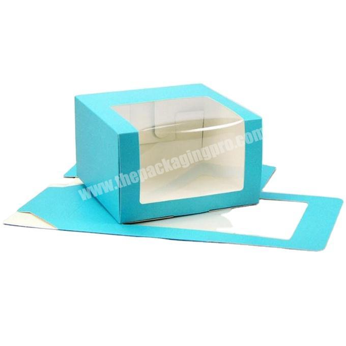 Kraft Paper Hat Box With PVC Window Baseball Beret Party Hat Packing Boxes Gift Packaging Box
