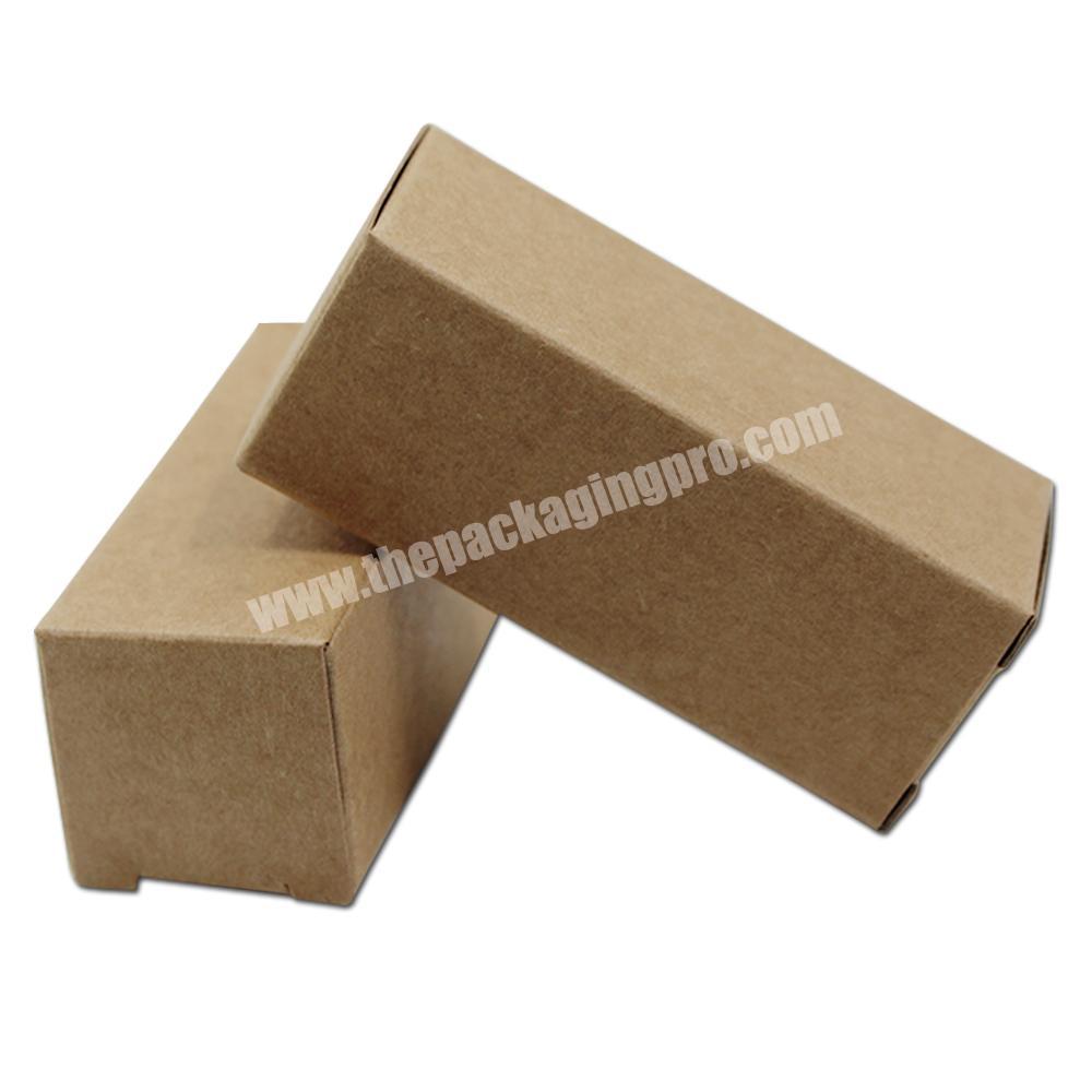 Kraft Paper Small Gift Packaging Box Brown Craft Paper Lipstick Cosmetic Packing  Boxes Small Perfume Bottle