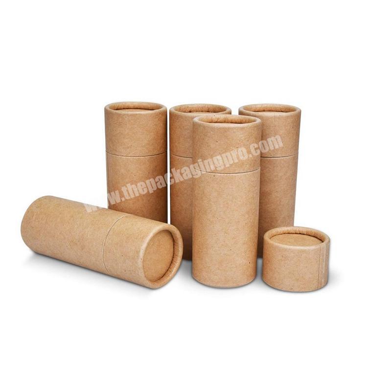 Kraft Paperboard Tubes Deodorant Containers Packaging Box Gift Paper Tube Empty Paper Jar Cardboard Boxes