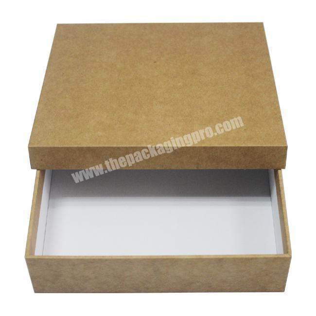Kraft Rigid Lid Box OEM printing  kraft cardboard paper boxes