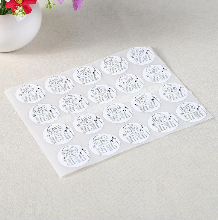 label printing machine roll sticker private label custom logo sticker label