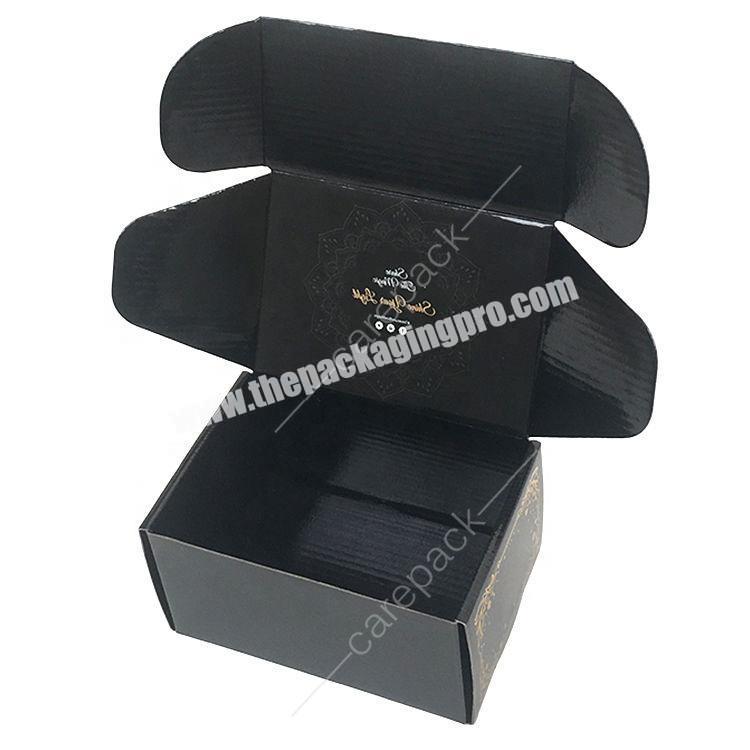 Embossed Logo High End Matte Black Paper Packing Box - China Paper Shoe  Box, Paper Packing Box