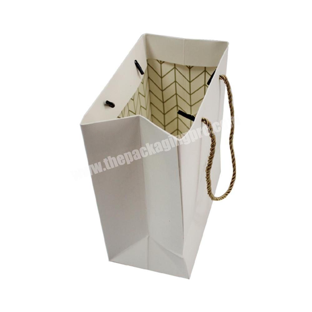 Kraft Paper Bags - Brown & White Paper Bags with Handles