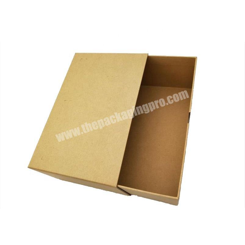 Large kraft paper gift drawer storage box