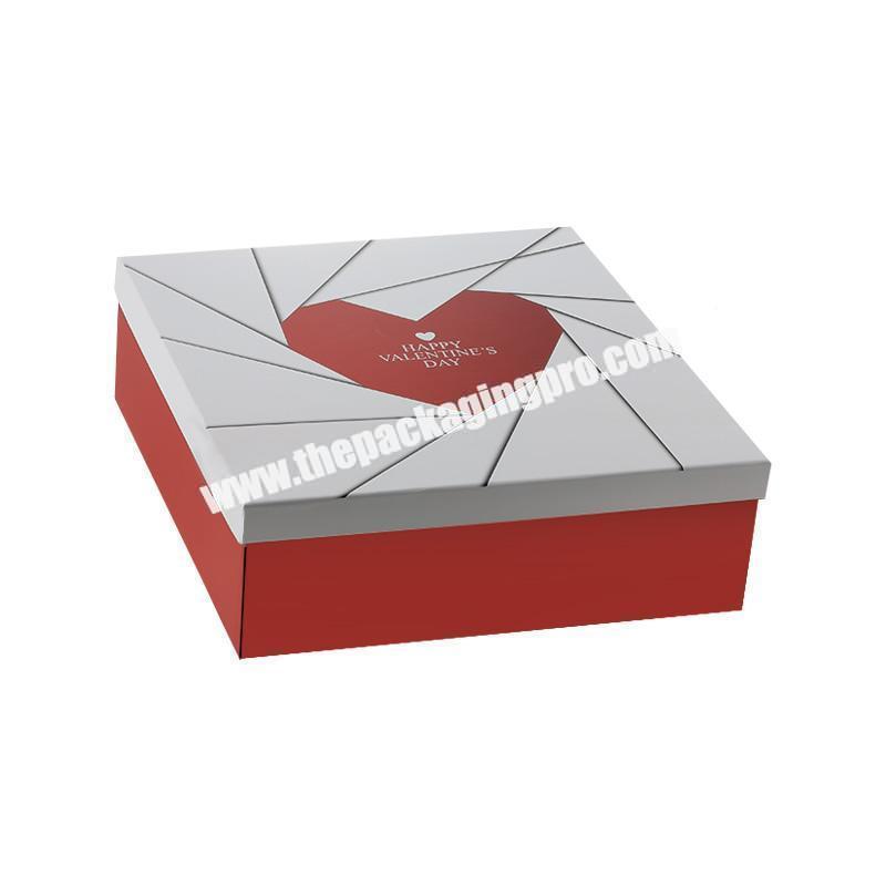 Large lift off lid foldable rigid present hamper gift paper packing box