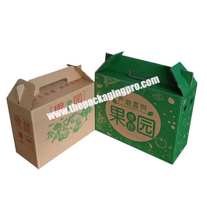 Large standard size corrugated paper pear packaging carton box for export