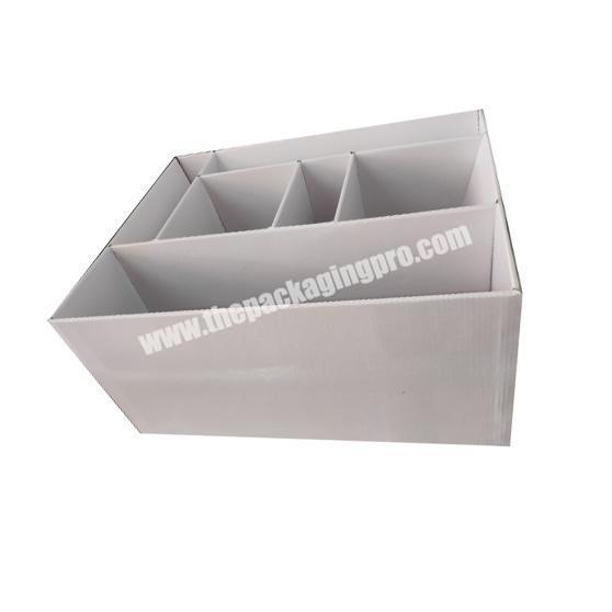Large white kraft box gift paper with dividers