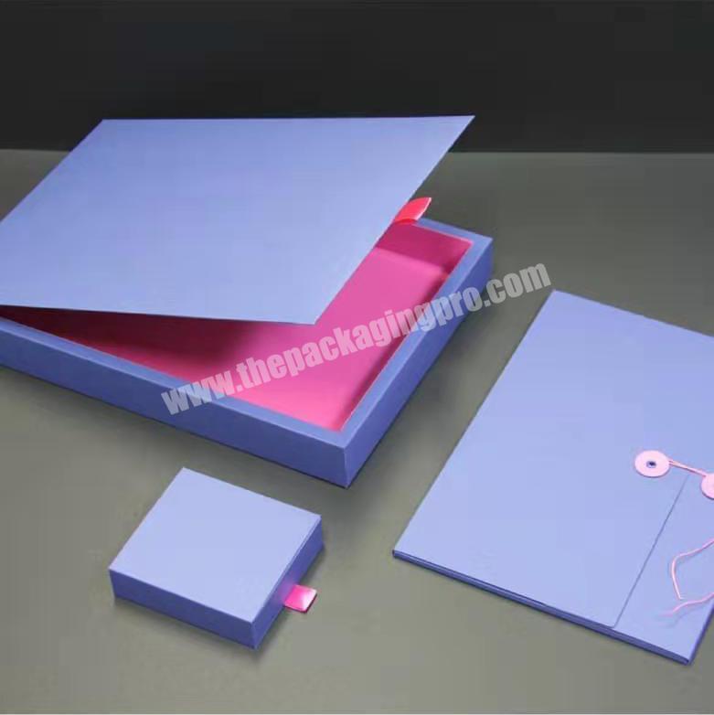Latest hot sale thin gift box kraft packaging paper box with designed manufacture services