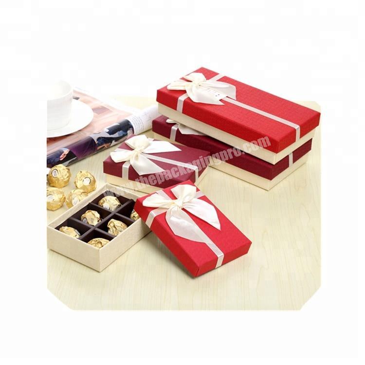 Latest Well Received Custom Gift Chocolate Paper Sweet Boxes