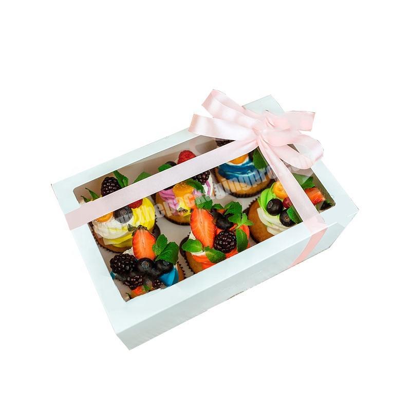 Leader Packaging Good Price Packaging Gift Cute Clear Round Custom Logo Printed Paper Cake Box