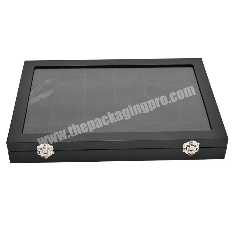 Leather gift box jewelry cufflinksstorage presentation box