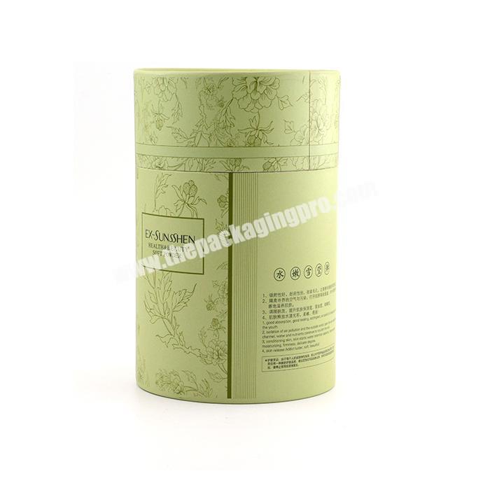 Liangcai Printing tea package paper tube tea packaging tube push up round box