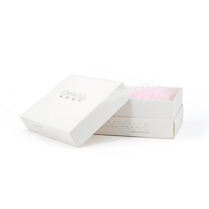 lid and base packaging box with customized logo for baby gift cosmetics packaging
