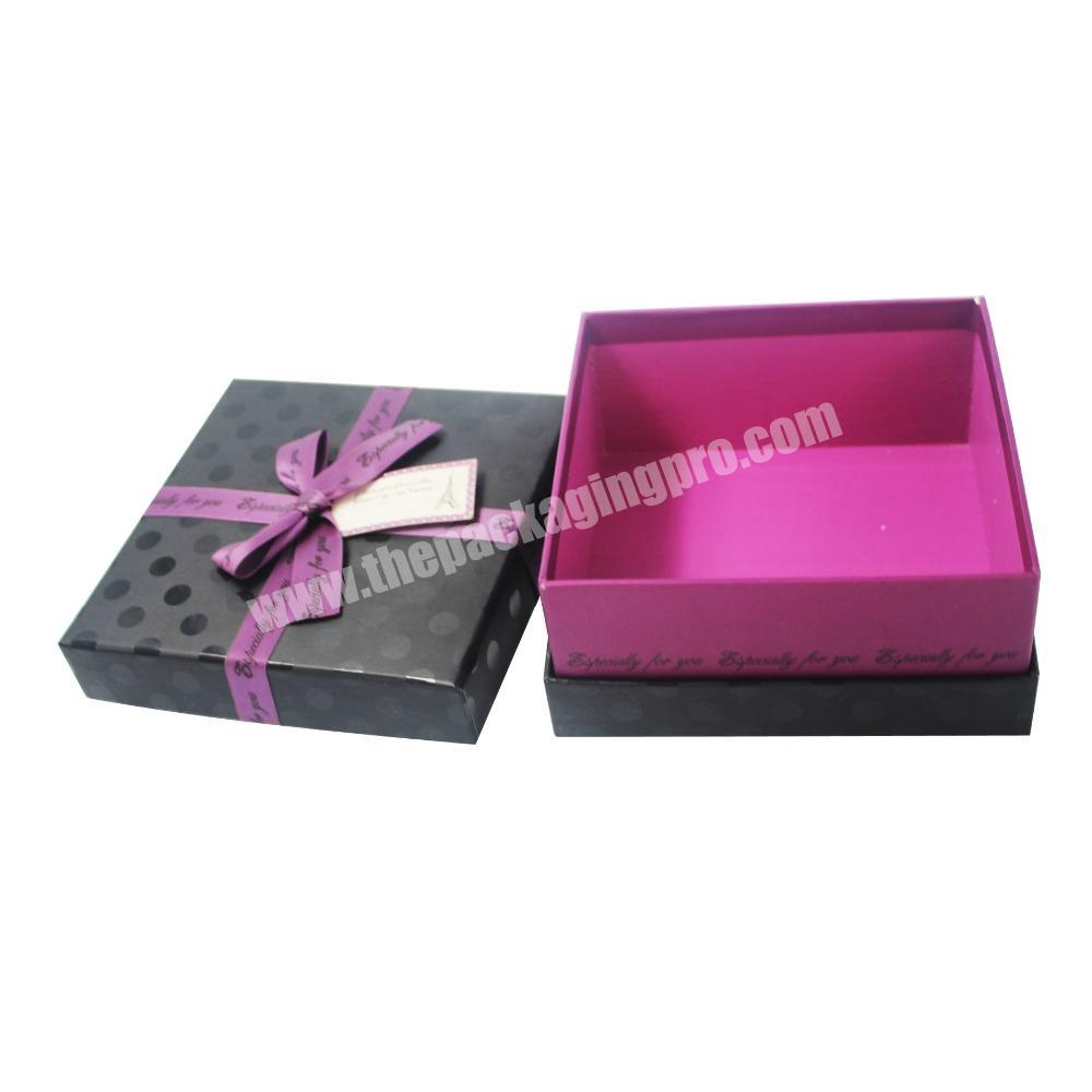 Lid And Base Type Paper Packaging Cardboard Gift Boxes For Purse Box