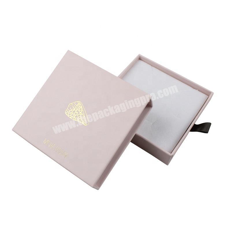 Light Pink Small Size Paper Cardboard Wedding Ring Gift Box