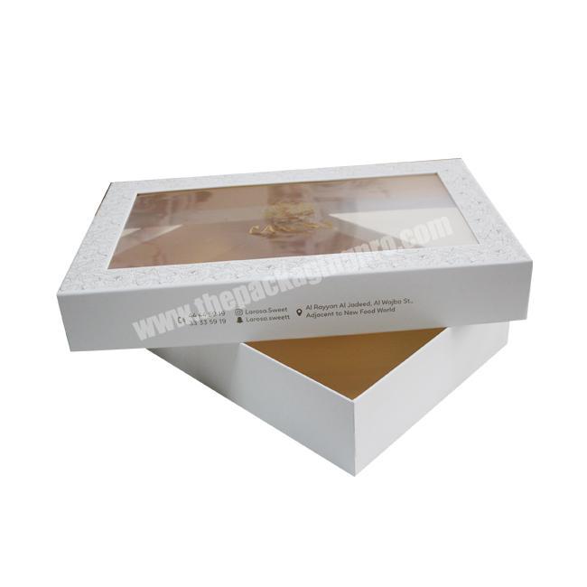 Logo Customized Gloss Lamination Luxury Gift Box Clothing Base And Lid Packaging Box