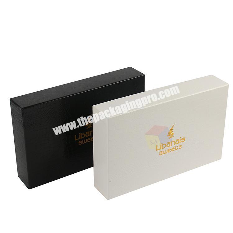 logo gold stamping luxury biscuit packaging box