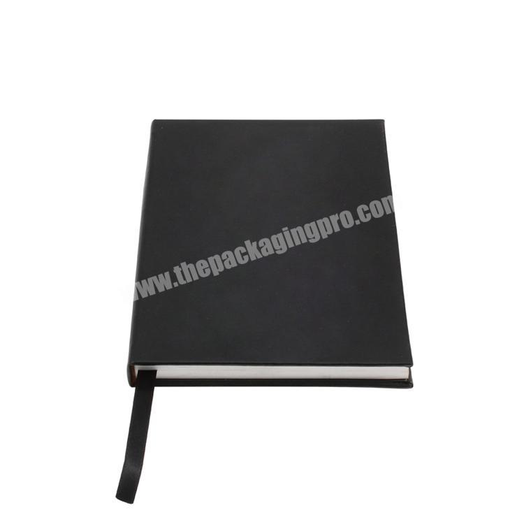 Logo printed cardboard  hard cover custom notebook