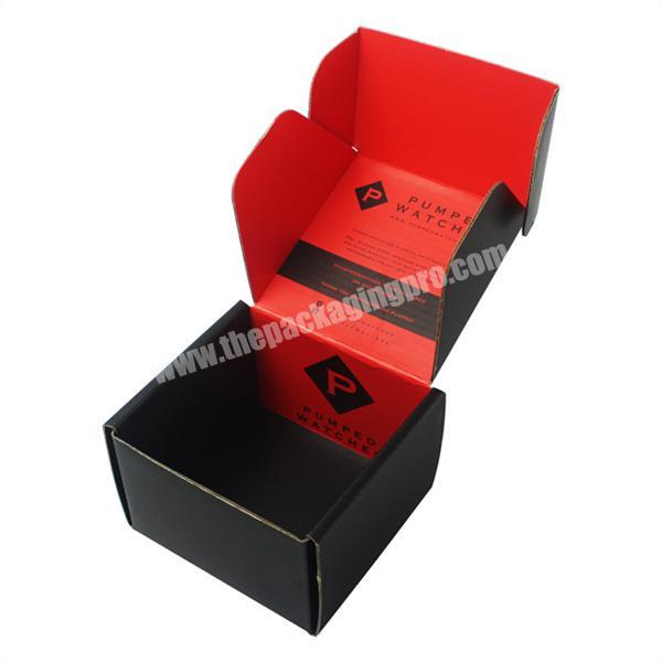 Logo Shipping Packaging Luxury Paper Corrugated Black Wholesale Custom Mailer Boxes