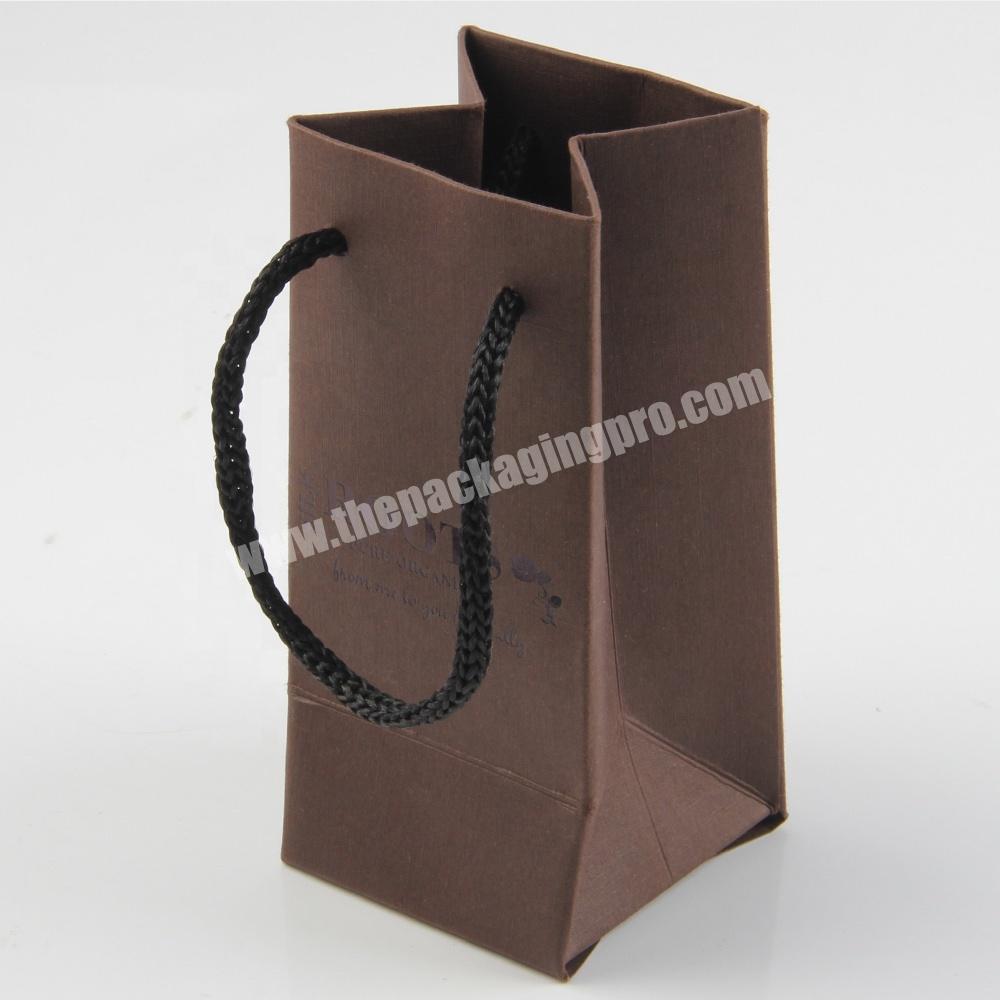 low cost production custom size small christmas jewelry gift paper bag