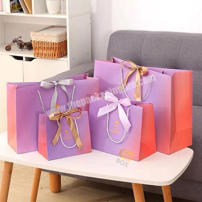 Low Cost Retail Cheap OEM Custom Printing Luxury Gift Shopping Paper Bag With Your Own Logo Print
