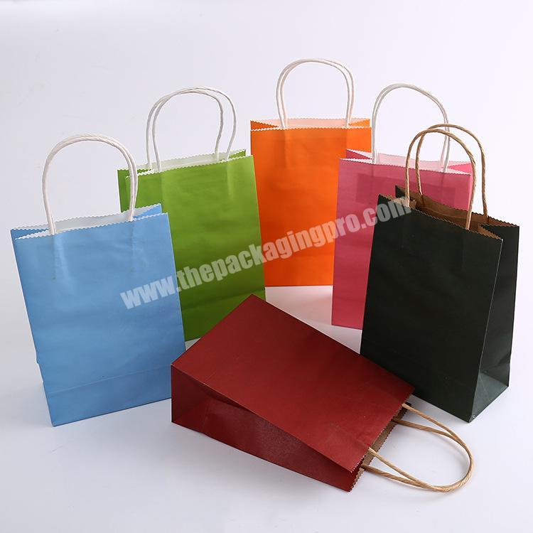 low cost thank you paper bag paper gift bag for packaging