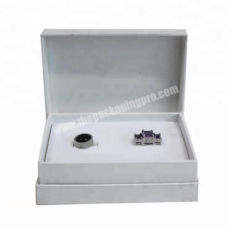 Low Moq and high quality customized box jewelry packaging box for ring
