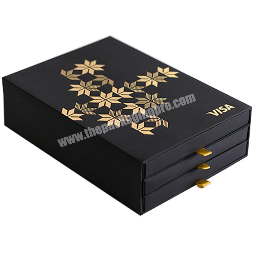 Low Moq Custom made luxury boxes matchbox drawer box packaging