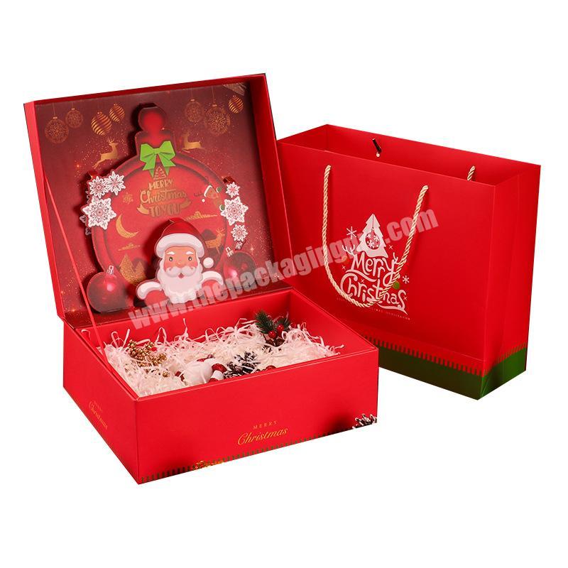 Low moq wholesale fashion cheaper price custom design christmas gift box decoration
