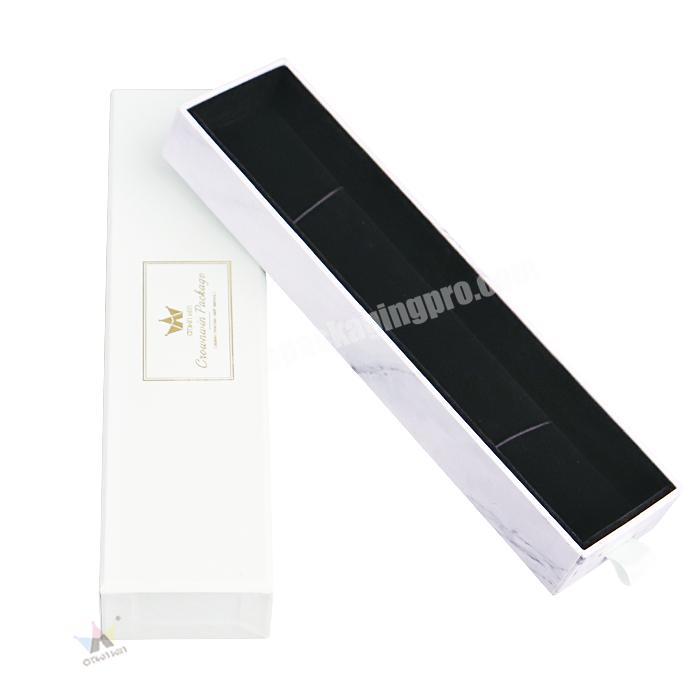 Low Price Handmade Gift Jewelry Box Black Insert Luxury Necklace Gift Box