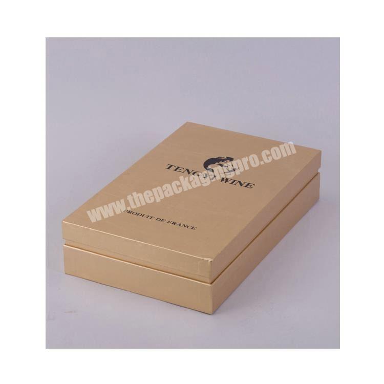 luxurious design rigid gift box with logo silver foil stamping