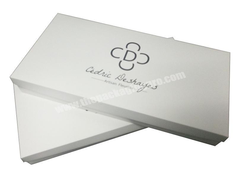 Luxury 400gsm White Card Foldable Box for A Bunch of Flowers Packaging
