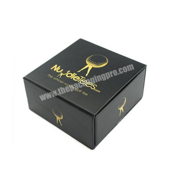 Luxury black coffee box with custom design