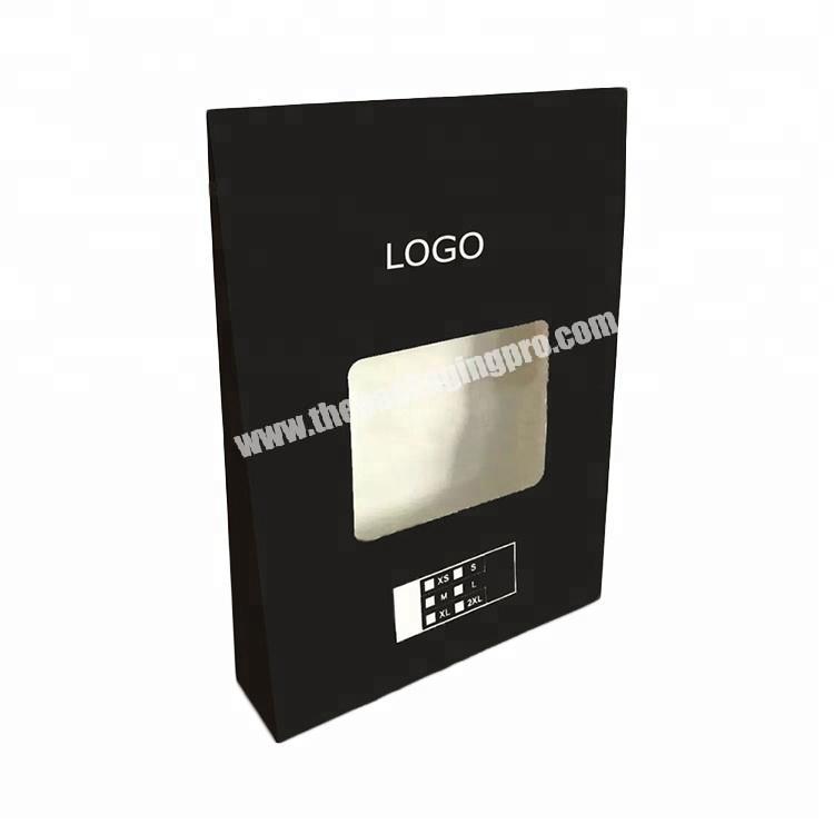 luxury black color custom design logo reusable T shirt envelop paper bag