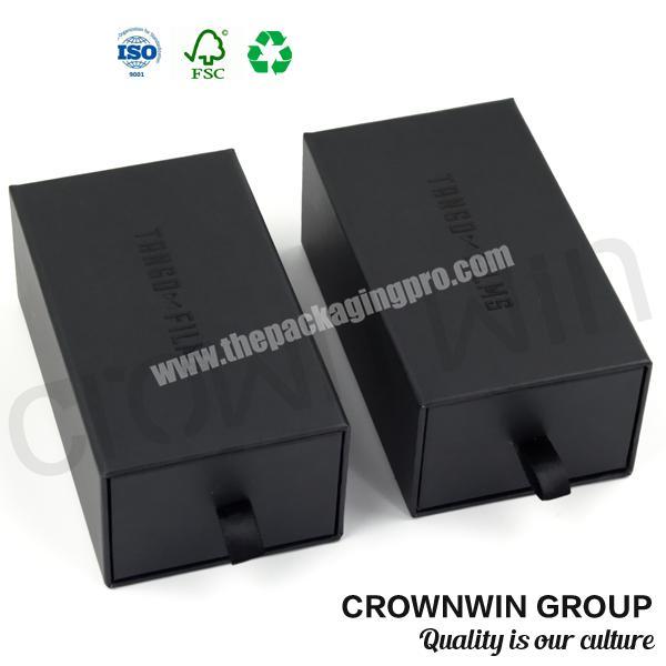 Luxury Black Custom Cardboard Paper Drawer Box