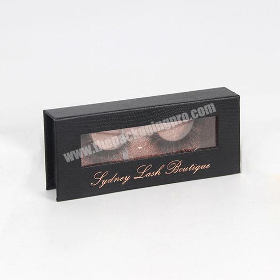 Luxury Black Eyelash packaging Box With Magnetic