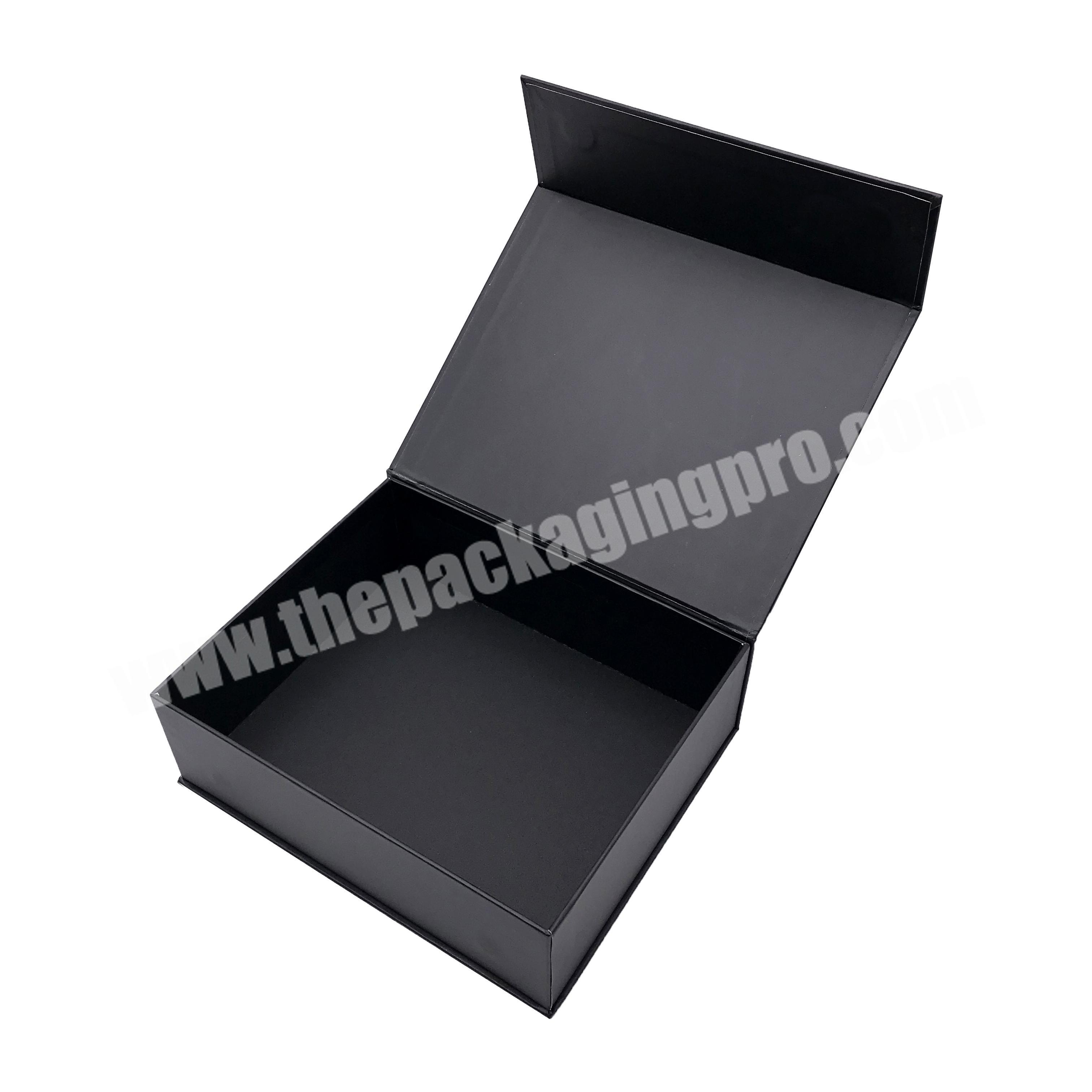 Luxury black gift paper box for cups with fabric backpack bags