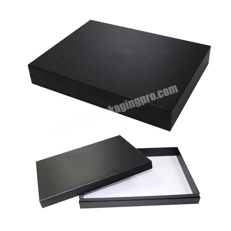 Luxury black  lid and base cosmetics gift box packaging