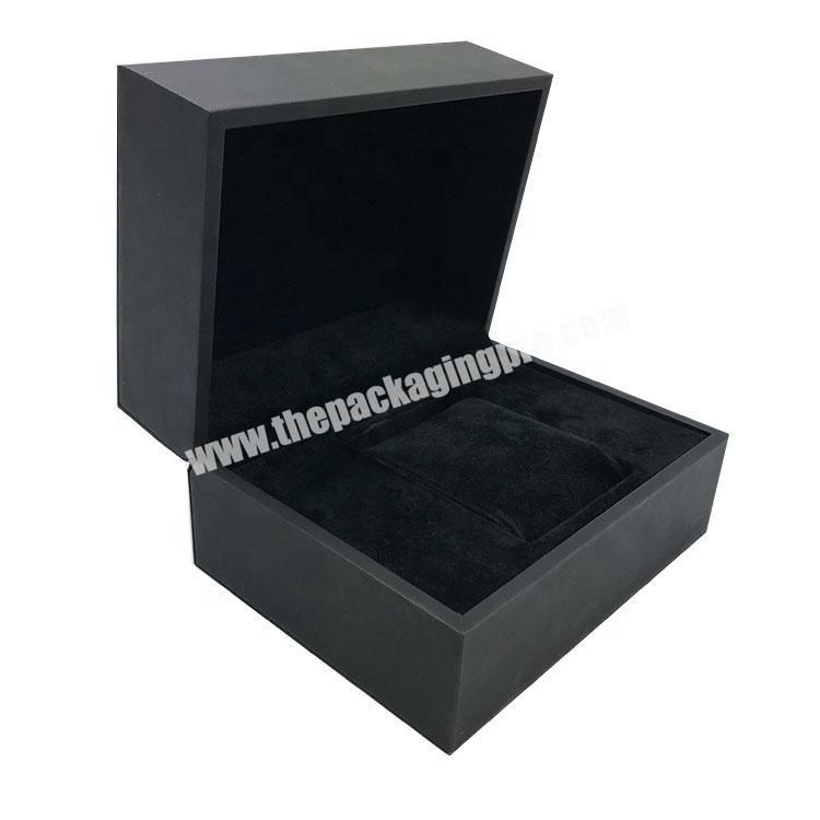 Luxury Black Magnet Matte Rigid Craft Gift Box Velvet Insert Ring, Bracelet Pendants JewelryGift Packaging