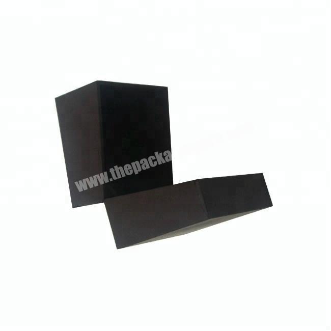 Luxury Black Padded Paper Watch Box, Custom Logo Watch Packaging Box with Insert