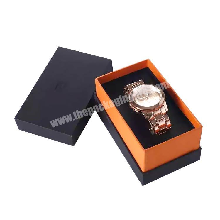 Luxury black watch Rigid Gift Paper  packaging boxes With Lid